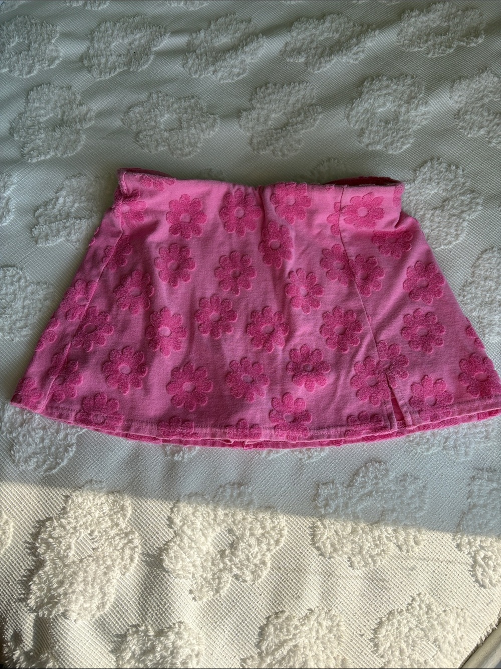 Pink Floral Mini Skirt